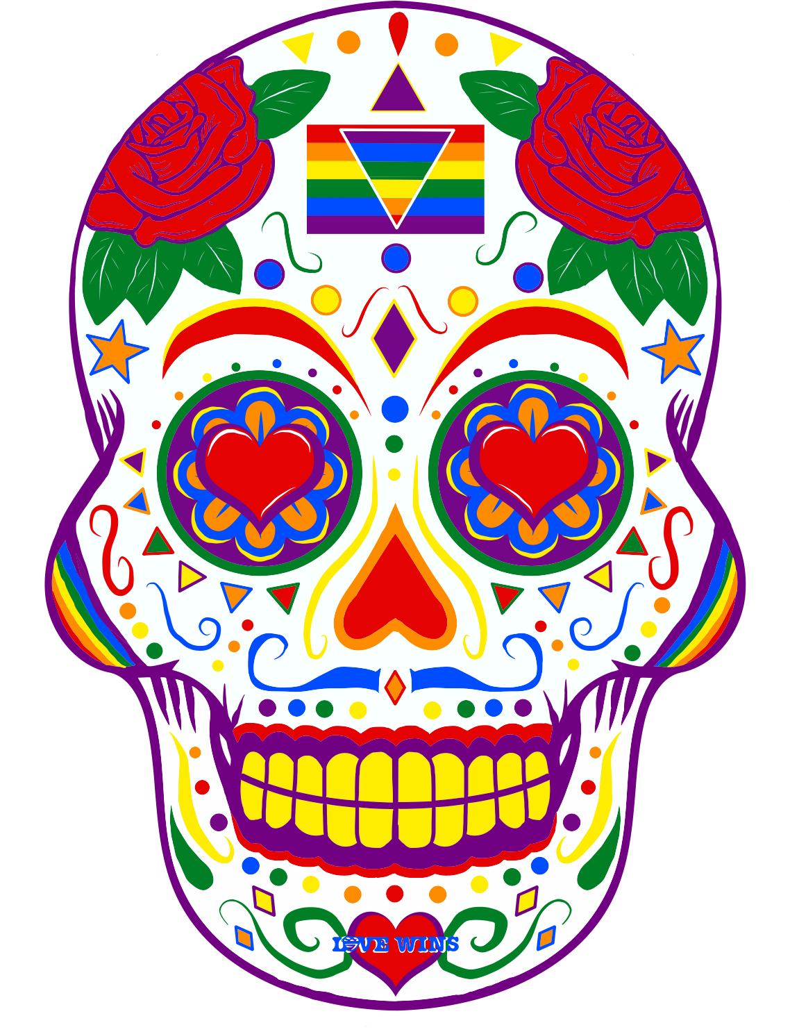 Pride Sugar Skull Tee