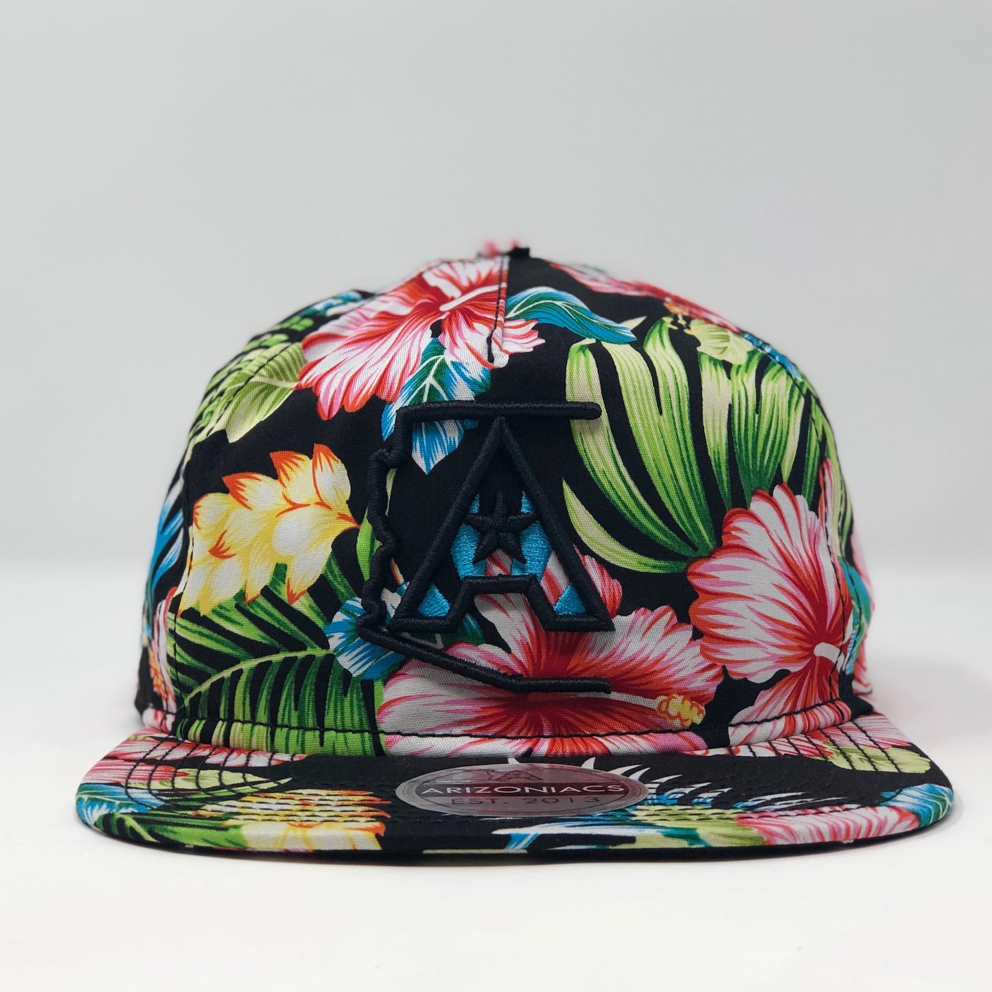 Arizoniacs Hawaiian Pattern Flat Bill Snapback