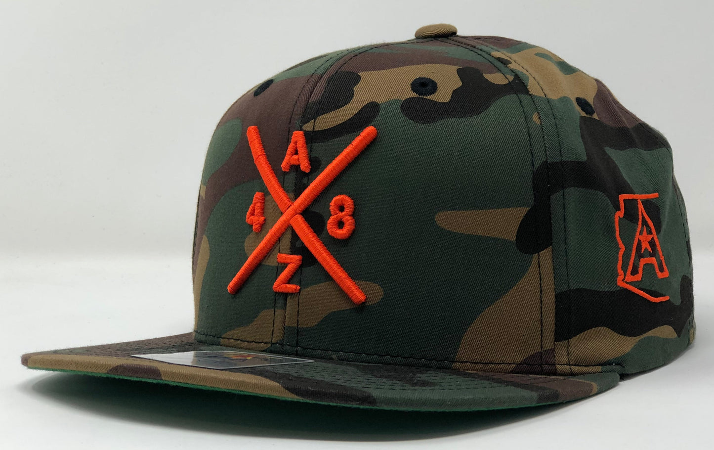 AZ48 Compass Flatbill Snapback Cap - Camo