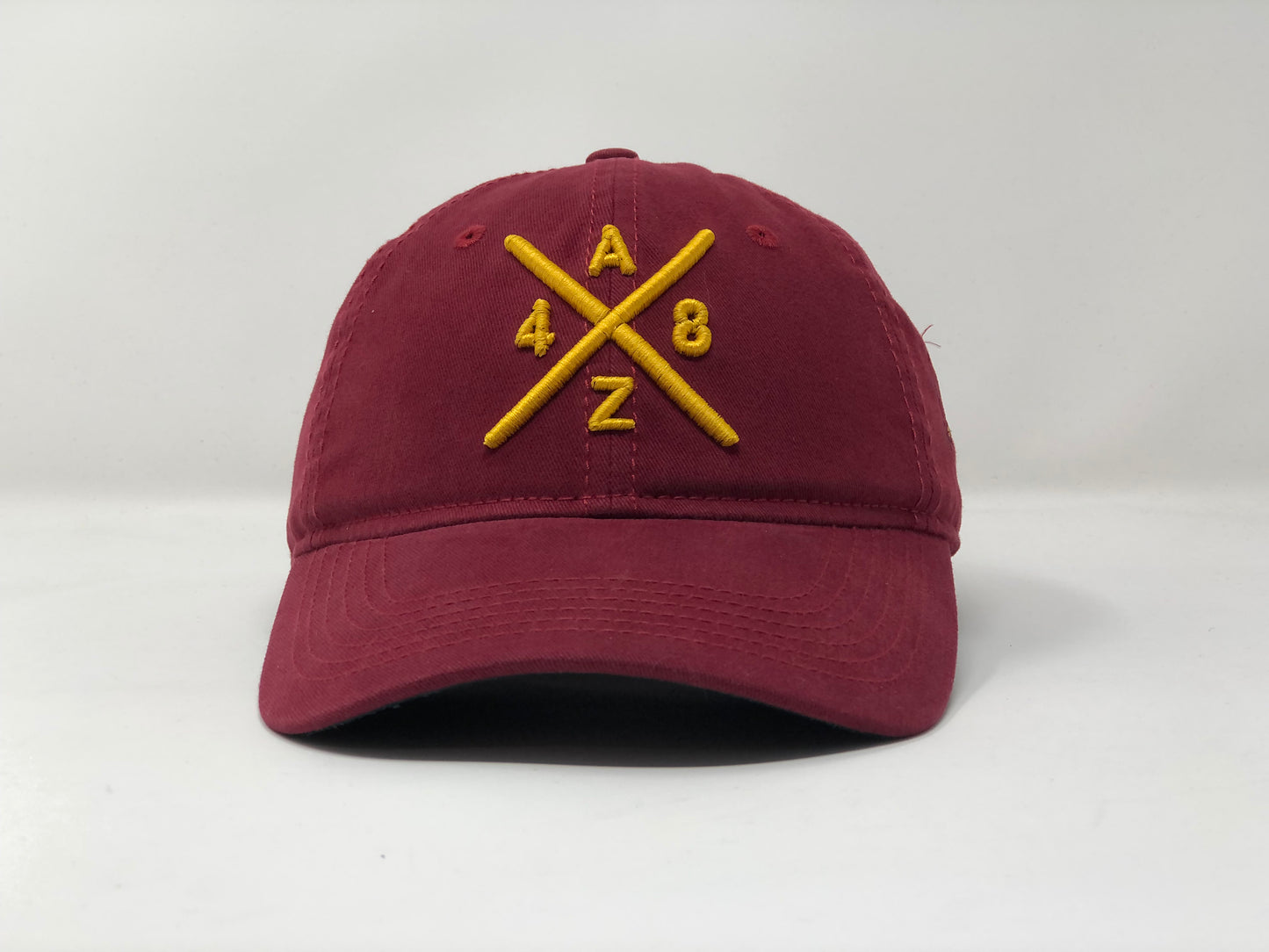 AZ48 Compass Dad Hat - Maroon/Gold