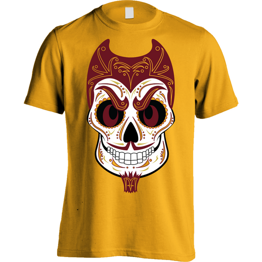 Devil Sugar Skull Tees (Gold)