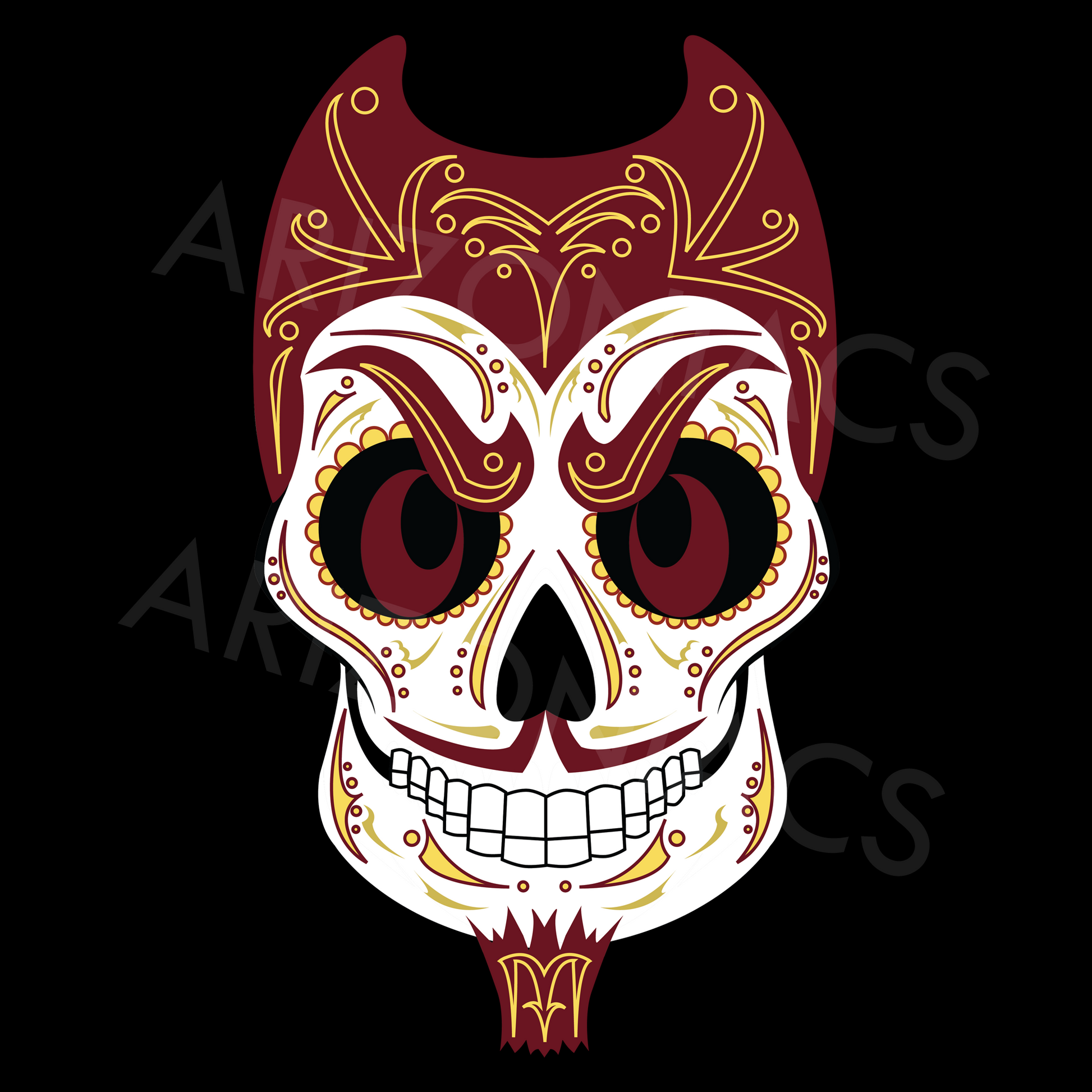 Devil Sugar Skull Tees (Black)