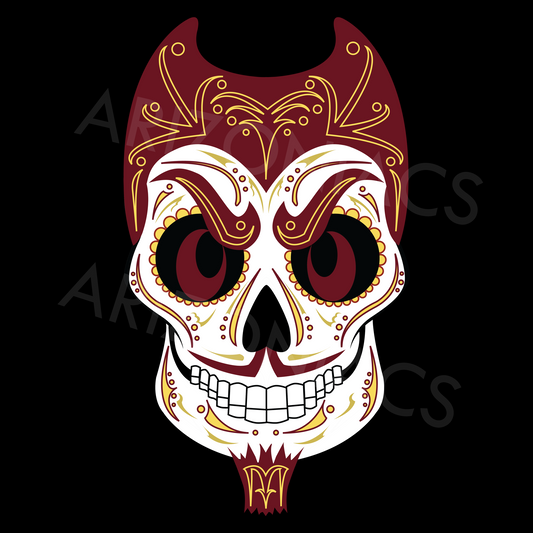 Devil Sugar Skull Tees (Black)