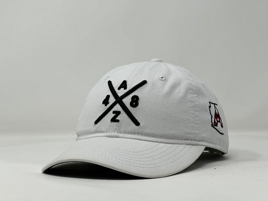 AZ48 Compass Dad Hat - White