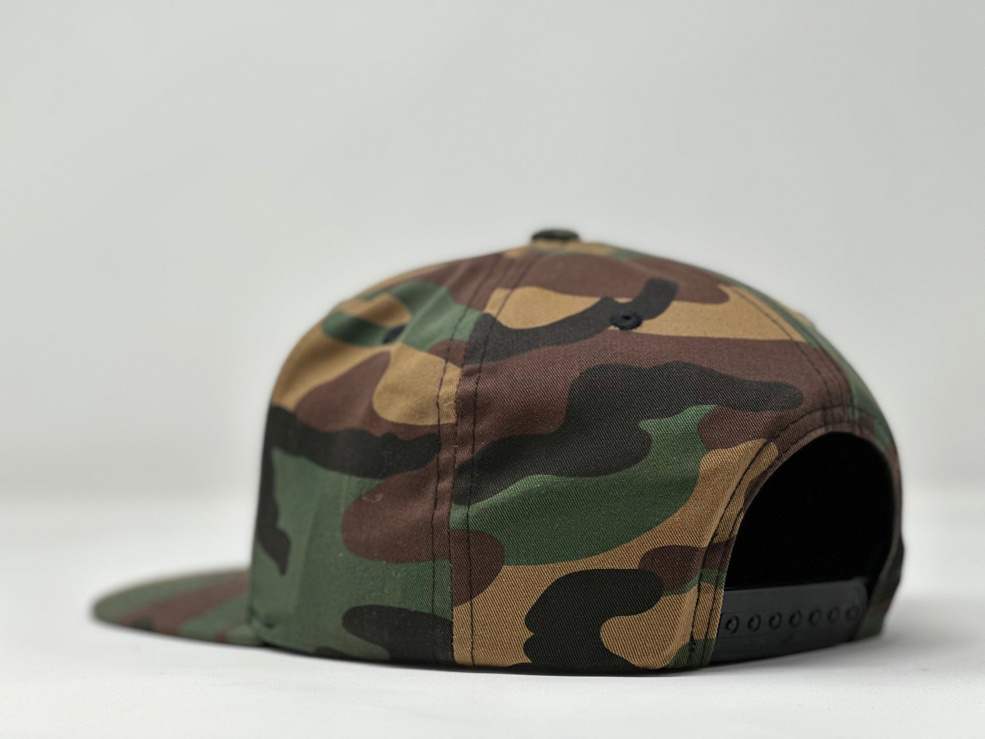 Arizoniacs Logo Flatbill Snapback Cap - Camo/Orange