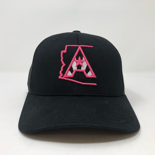 Arizoniacs Logo Pink/Black Trucker Hat