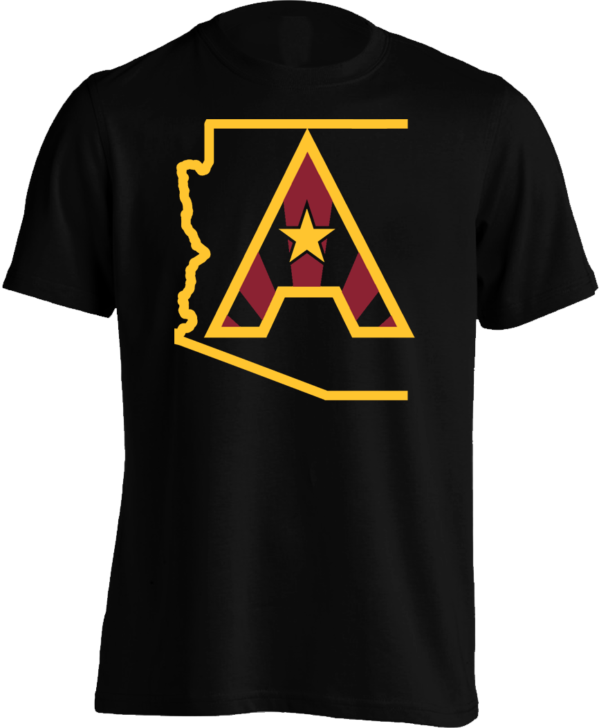 Arizoniacs Logo - Men's Black/Gold