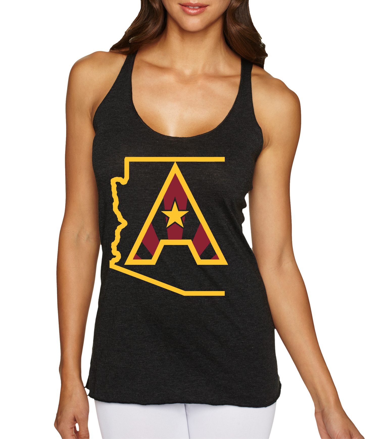 Arizoniacs Logo Women's Tank - Black/Gold