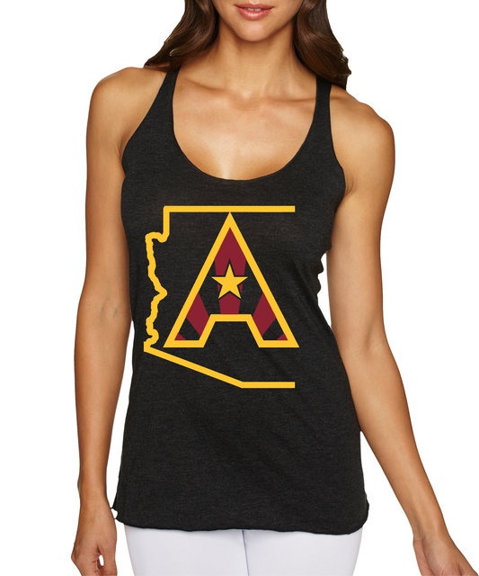 Arizoniacs Logo Women's Tank - Black/Gold
