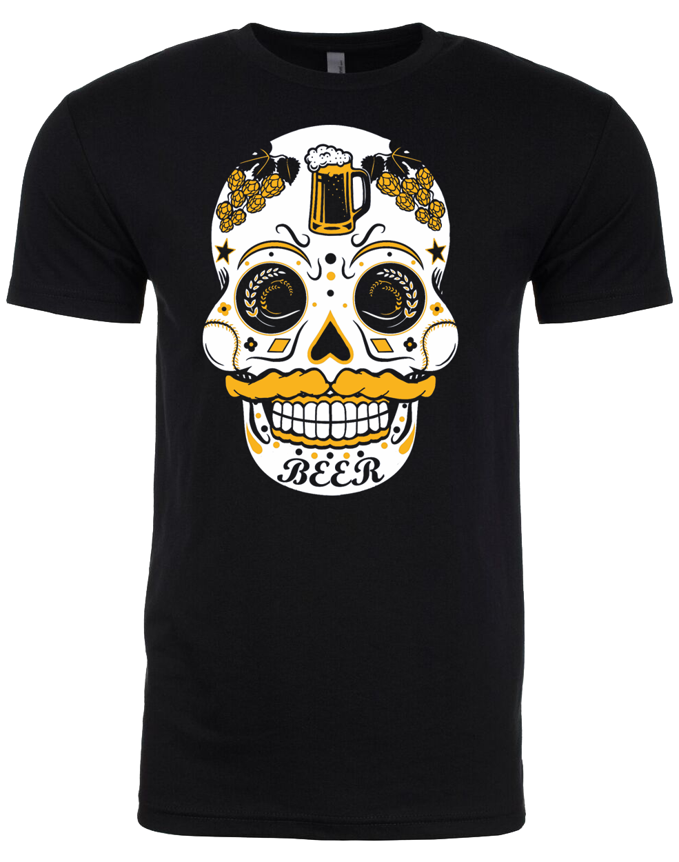 Beer Sugar Skull - Tees & Tanks (various colors)