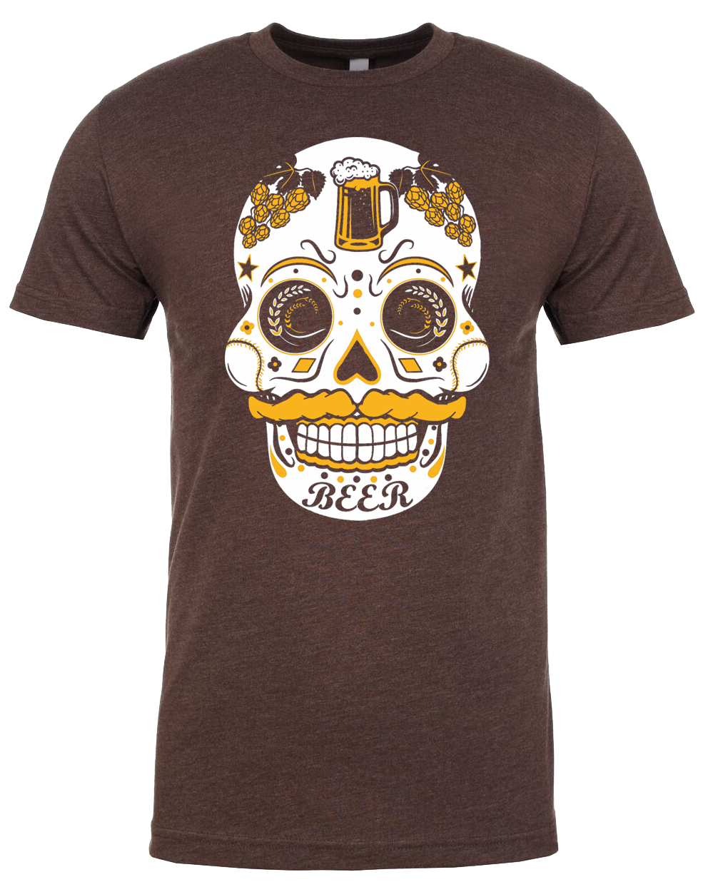 Beer Sugar Skull - Tees & Tanks (various colors)