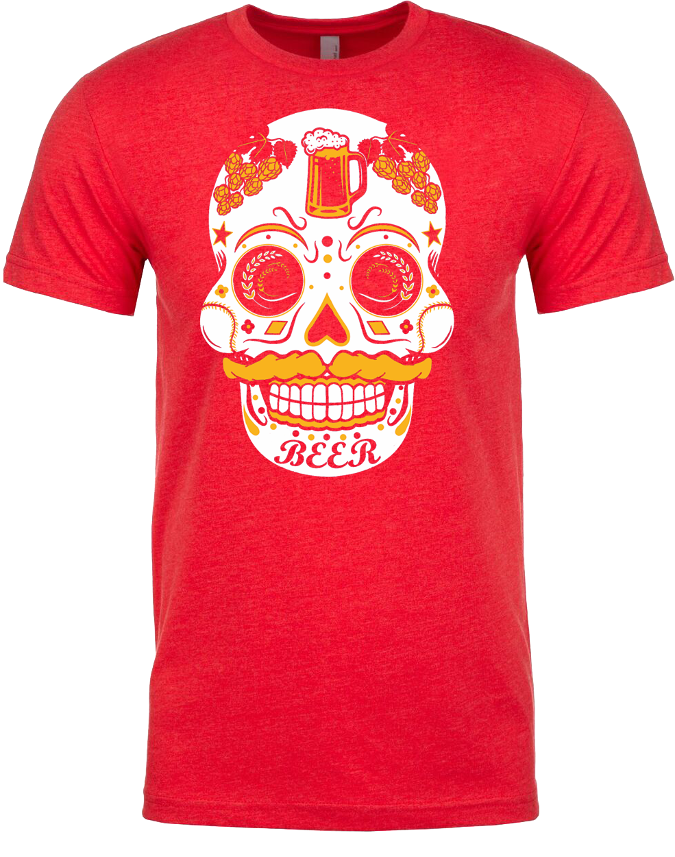 Beer Sugar Skull - Tees & Tanks (various colors)
