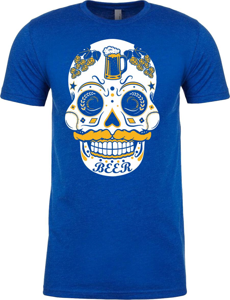 Beer Sugar Skull - Tees & Tanks (various colors)