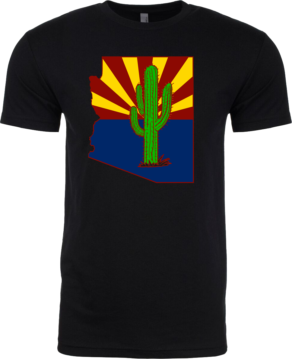 Arizona Cactus T-Shirt & Tank - Men's Arizoniacs Logo Collection