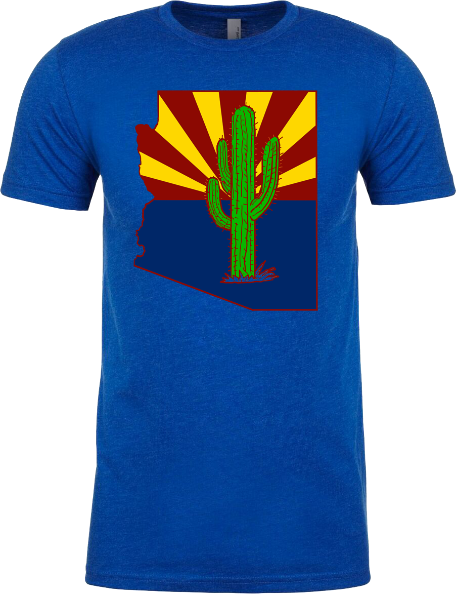 Arizona Cactus T-Shirt & Tank - Men's Arizoniacs Logo Collection