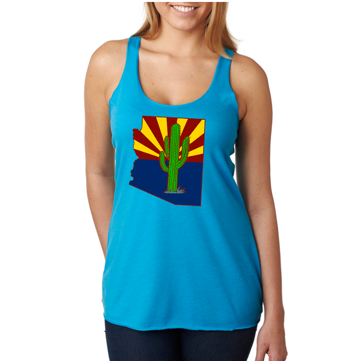 Arizona Cactus T-Shirt & Tank - Men's Arizoniacs Logo Collection
