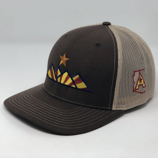 Hike Trucker Hat - Brown/Tan