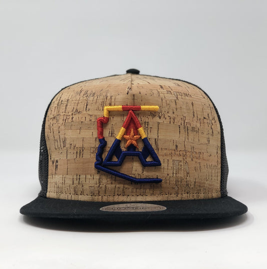 Arizoniacs 4-Color Black Cork Hat