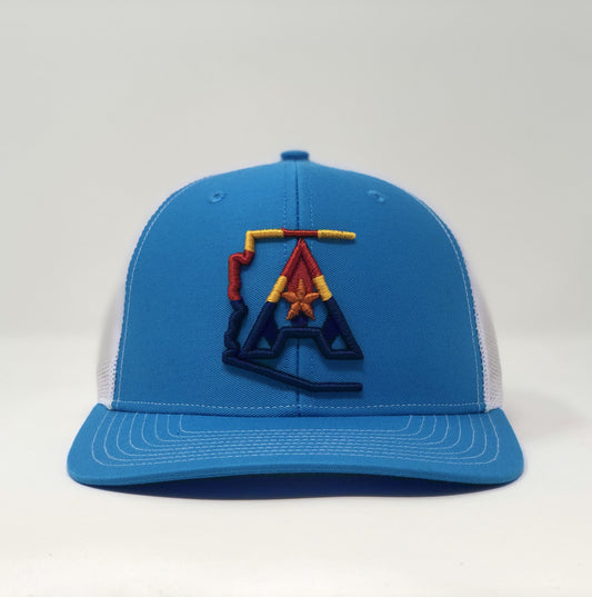 Arizoniacs 4-Color Logo Turquoise Trucker Cap
