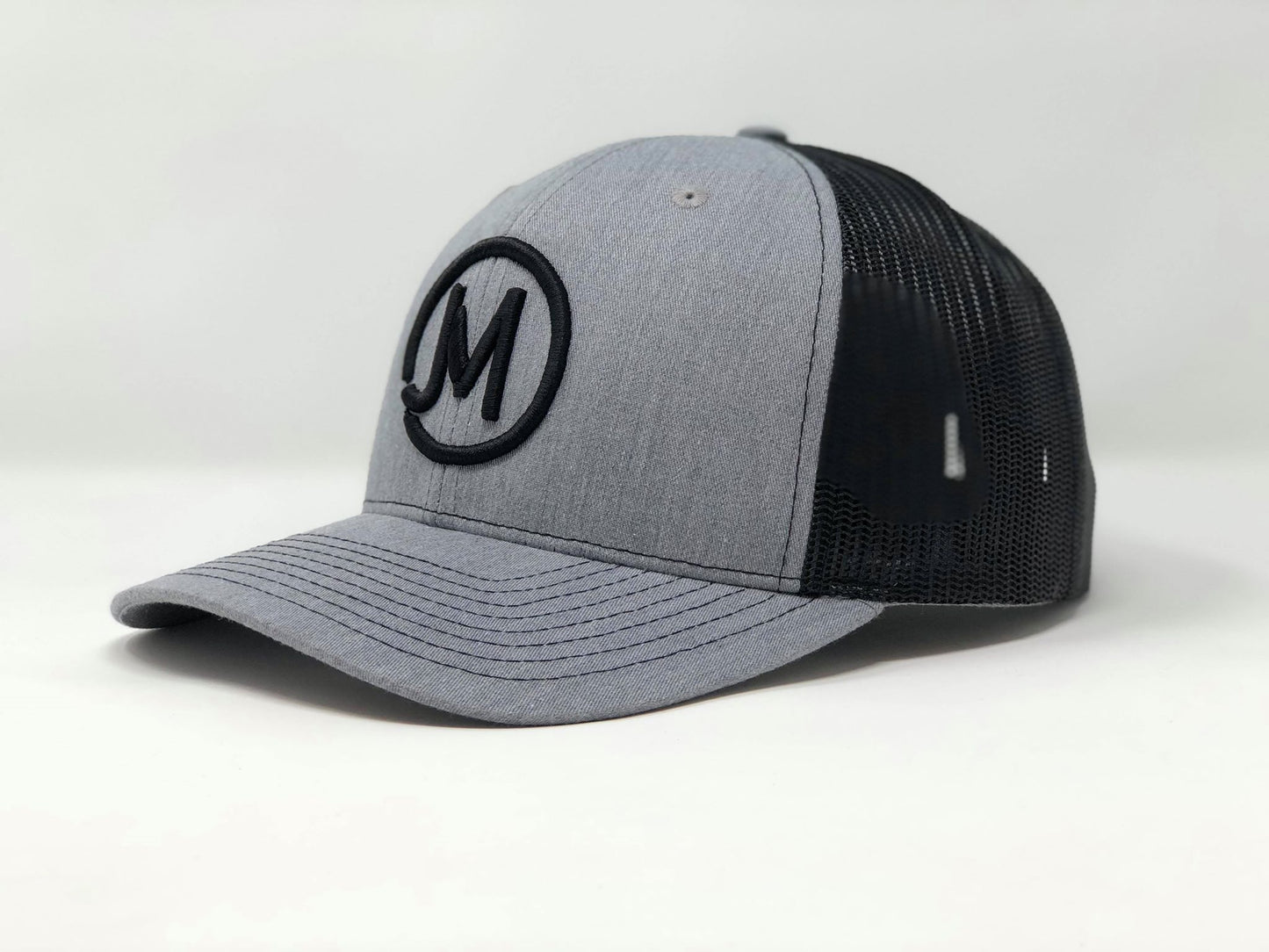 JM - Jacob Morris - Grey/Black Trucker Cap