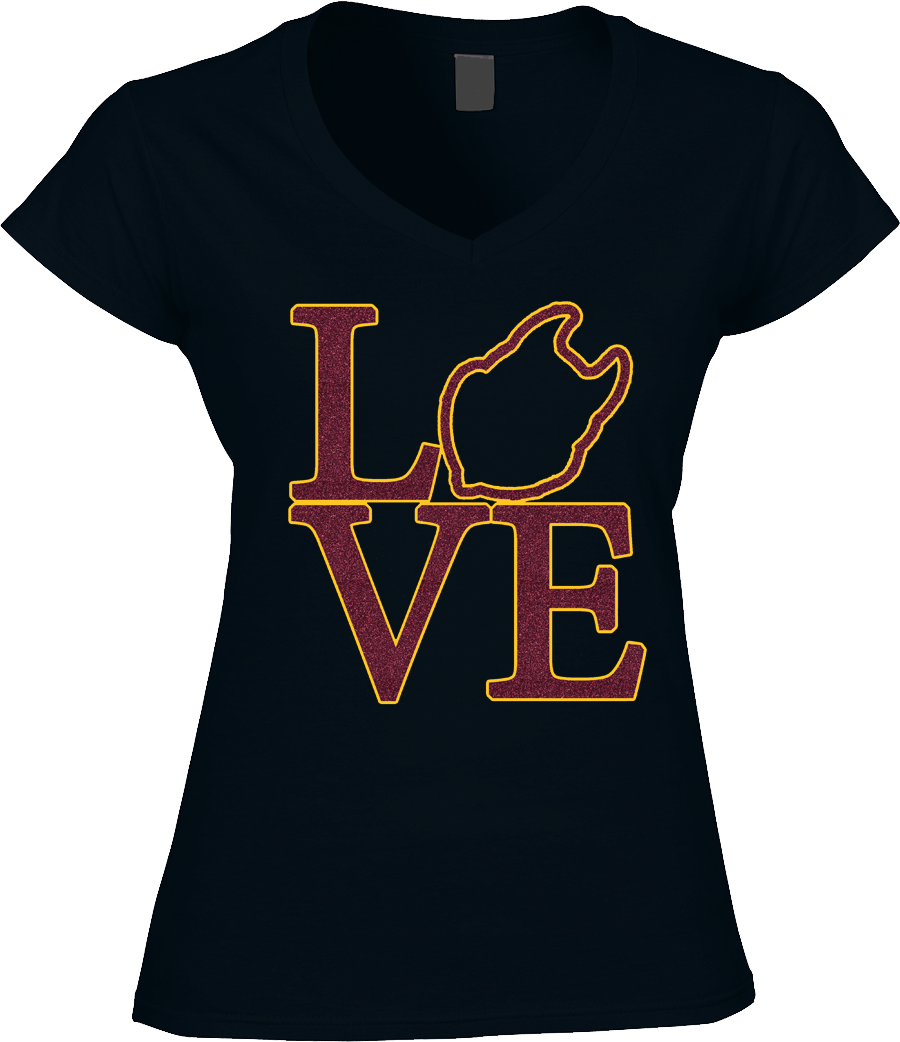 Love Devils - Womens Vneck